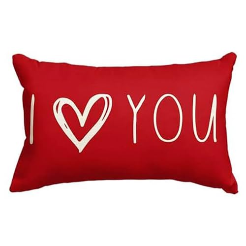 The Purple Tree I Love You Cushion Pillow for Valentine's Day (Pack of 1, 12x20Inch) - Great Gift for Boyfriend, Girlfriend, Best for Couple - Image 2