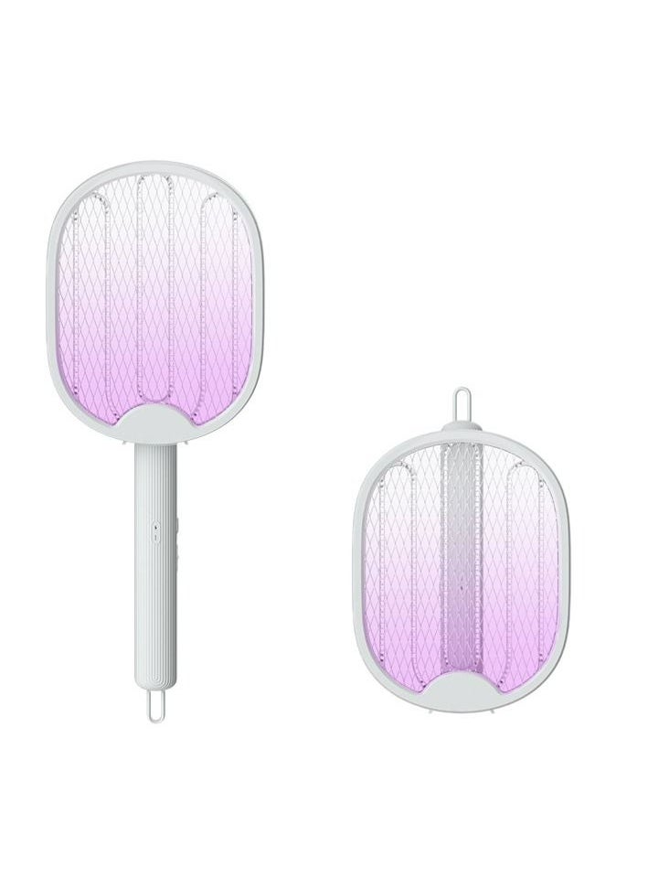 Generic - Electric Mosquito Killer Fly Swatter Trap USB Rechargeable Mosquito Racket Insect Killer with UV Light Bug Zapper - Image 1