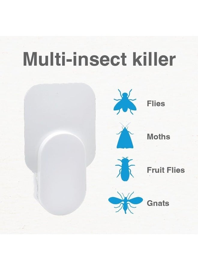 Indoor Fly Trap, Mosquito Killer - Catching Fruit Flies, Mosquitoes and Other Nuisances, Suitable for Indoo & Outdoor（1* White Device + 10* Glue Boards）