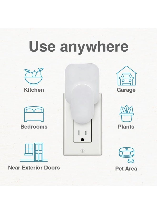 Indoor Fly Trap, Mosquito Killer - Catching Fruit Flies, Mosquitoes and Other Nuisances, Suitable for Indoo & Outdoor（1* White Device + 10* Glue Boards）