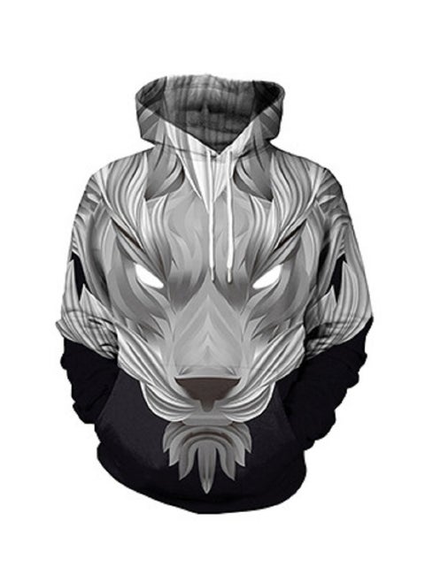 3D Creative Abstract Three-dimensional Animal Print Hoodie