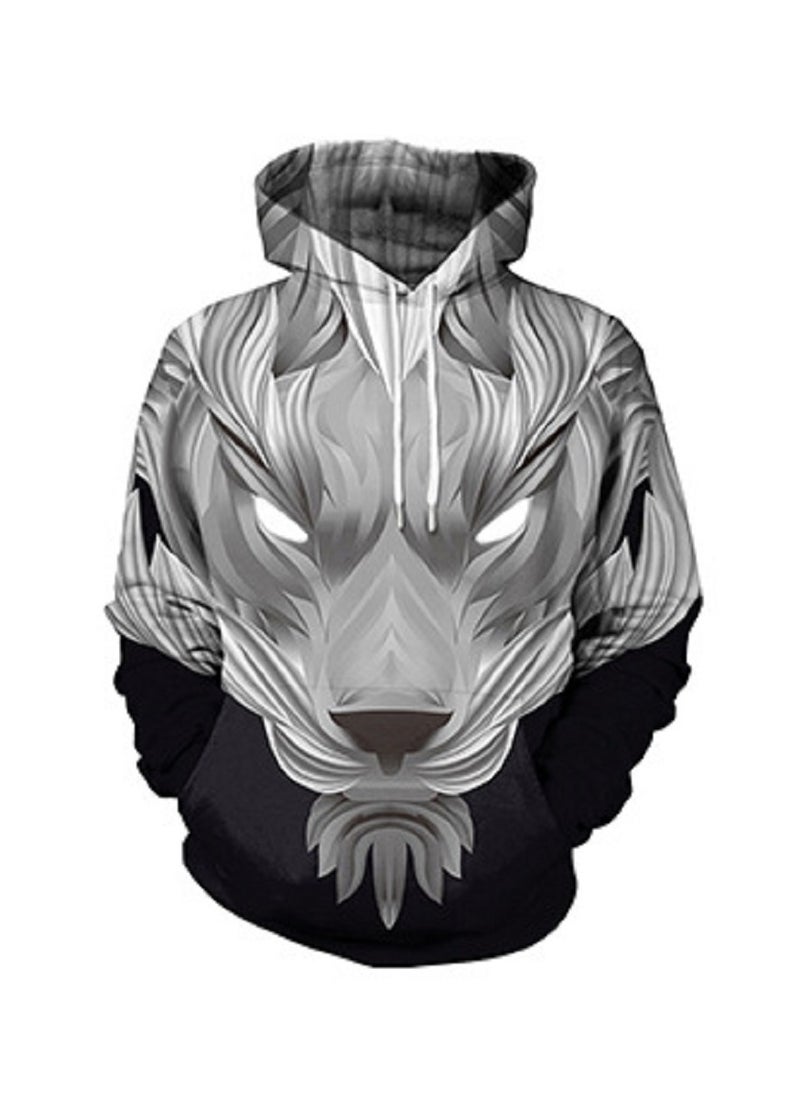 Loquat - 3D Creative Abstract Three-dimensional Animal Print Hoodie - Image 1