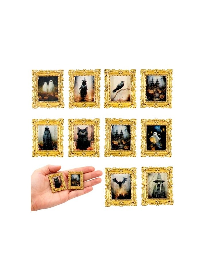 10 PCS MINIATURE ACCESSORIES OF MAGIC FRAMES TINY SCARY PHOTO FRAMES FOR DIY MAGIC WITCHY MINI HOUSE DIORAMA DECORTION