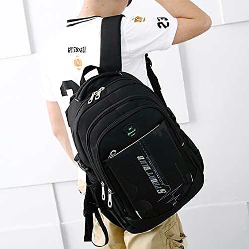 goldwheat School Backpacks Student Bookbag Shoulder Daypack Casual Travel Back Pack for Teen Boys - Image 2