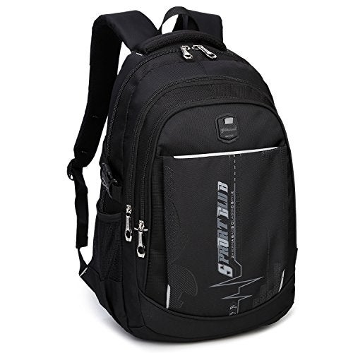 goldwheat School Backpacks Student Bookbag Shoulder Daypack Casual Travel Back Pack for Teen Boys - Image 1
