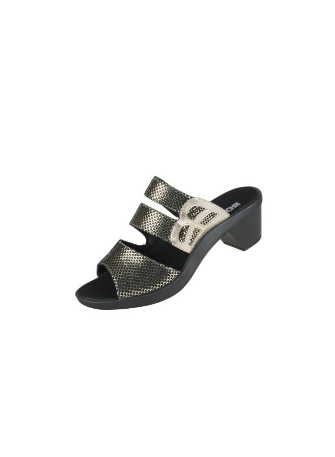 ROMIKA 117-404 Romika Ladies Block Heel Sandals 30502 Gold - Image 3