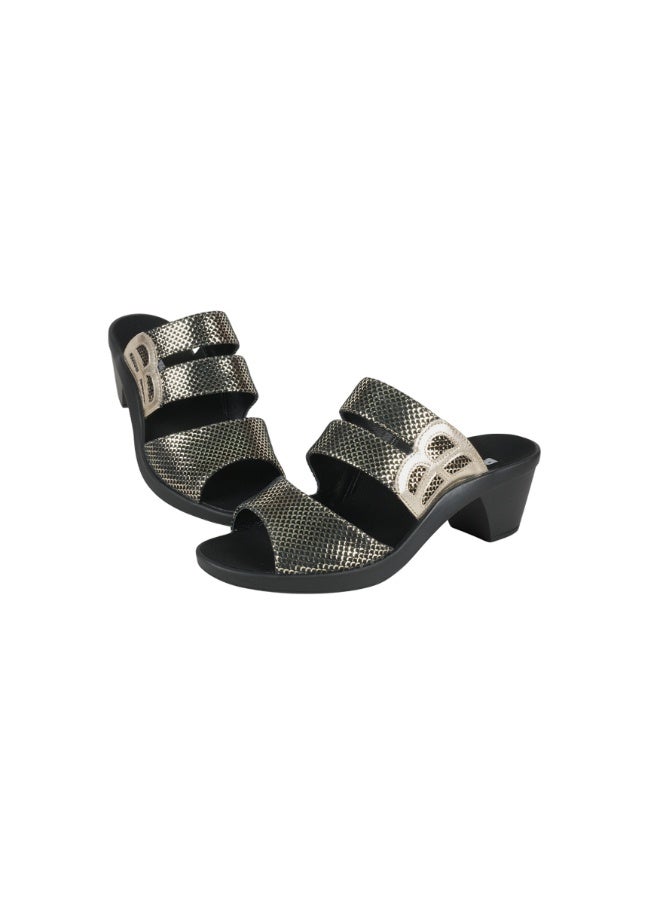 ROMIKA 117-404 Romika Ladies Block Heel Sandals 30502 Gold - Image 2
