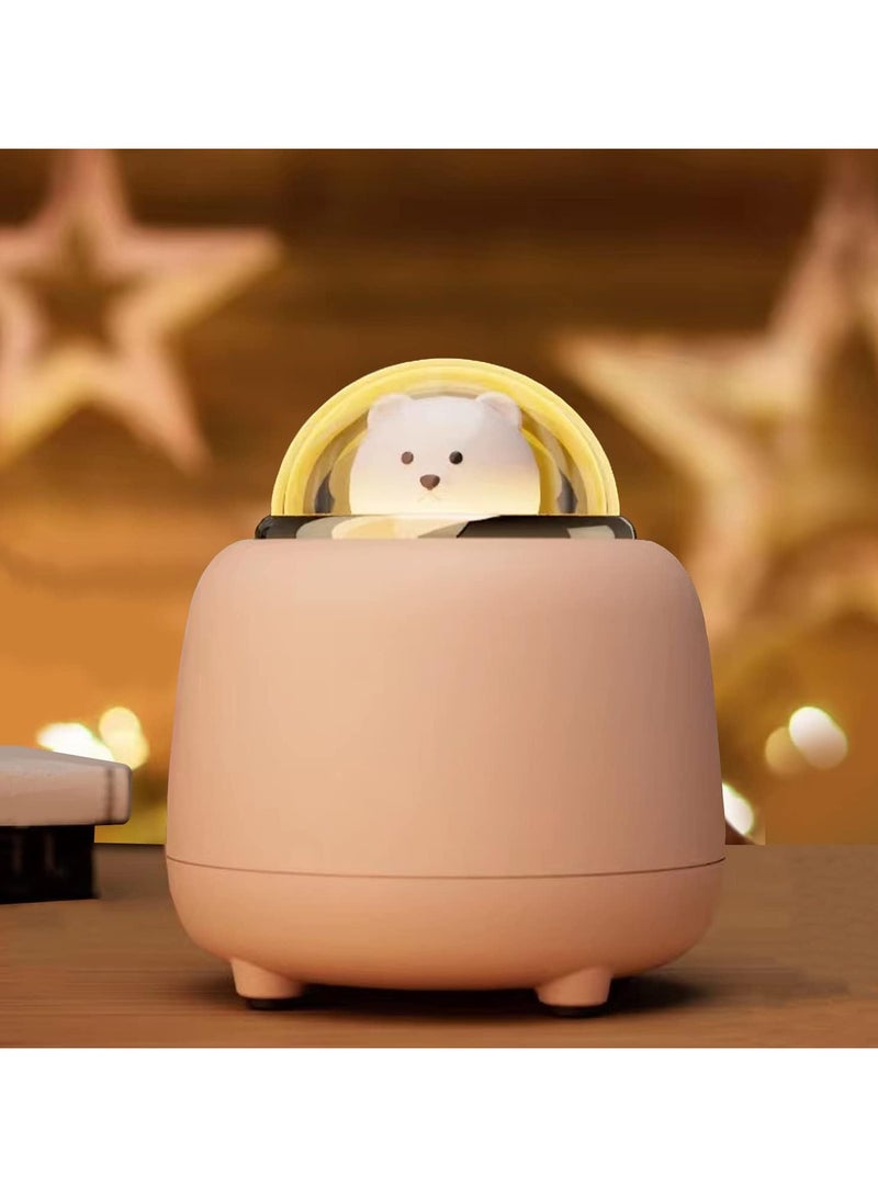 General Cute Bluetooth Speaker Kids Night Light with Adjustable Dual Night Light Bear Wireless Speaker for Bedroom, Kawaii Room Decoration Birthday Gift for Kids Teenage Girls Cute Things  - Image 1