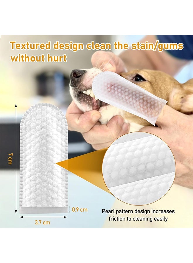 Pet Gentle Teeth Wipes, Cat & Dog Dental Care Finger Wipes, Natural and Safe for Removing Dirt Crust and Discharge, Hypoallergenic (50pcs) - Image 4