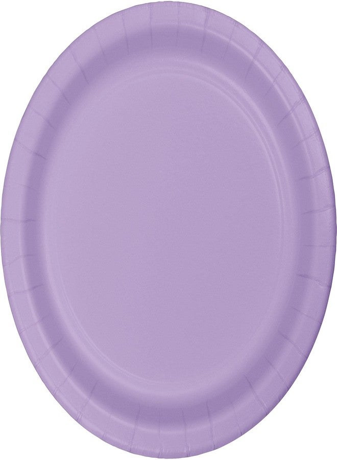 Creative Converting Luscious Lavender Purple Paper Plates, 24/Pack (47193B) - Image 1