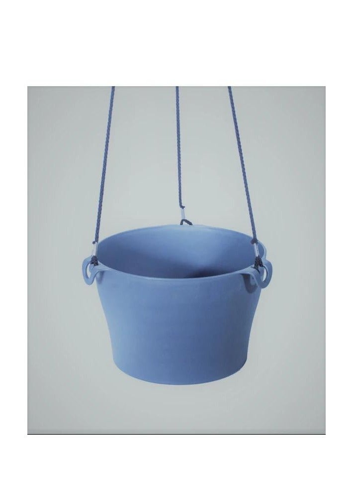 PoliWork Decorative hanging flowers indoor plastic pot, Flower and plant indoor pot, Blue Color, Manolya Makreme 24, PoliWork  - Image 4