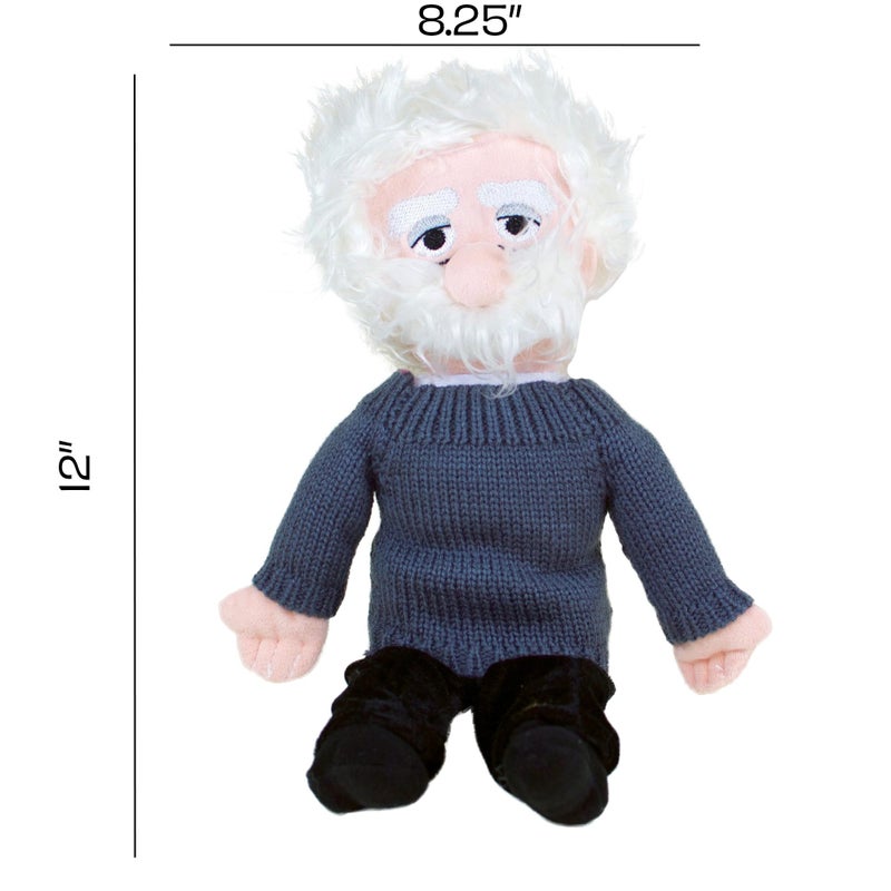 The Unemployed Philosophers Guild Albert Einstein Dolll - 12" Soft Stuffed Plush Little Thinker - Image 4
