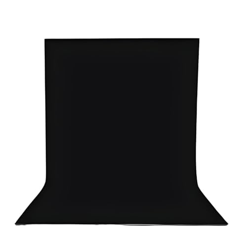 SMILEDRIVE® Photography Background Sheets - Backdrop Sheets 60 x 120 cm Waterproof Wrinklefree PVC Material (Black) - Image 1
