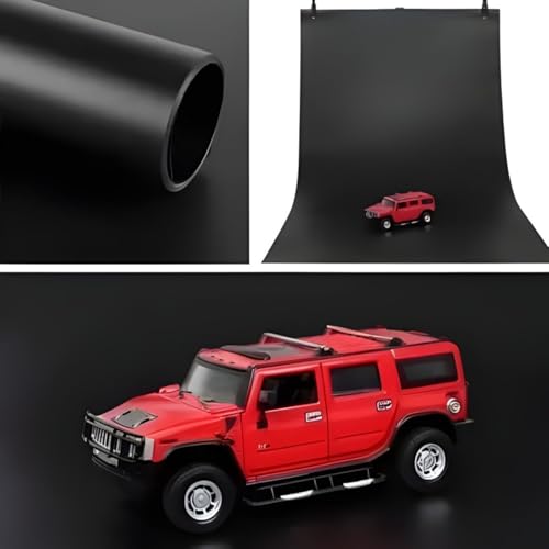 SMILEDRIVE® Photography Background Sheets - Backdrop Sheets 60 x 120 cm Waterproof Wrinklefree PVC Material (Black) - Image 4