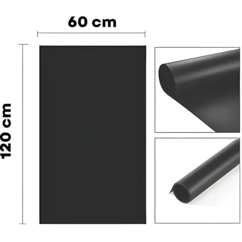 SMILEDRIVE® Photography Background Sheets - Backdrop Sheets 60 x 120 cm Waterproof Wrinklefree PVC Material (Black) - Image 3