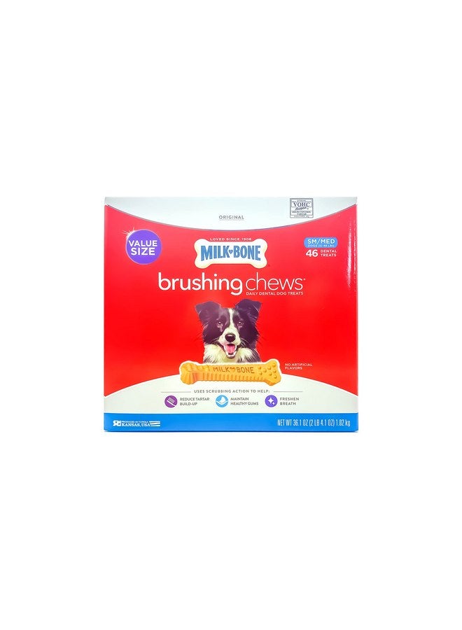 MILK-BONE Brushing Chews® Daily Dental Treats - Small/Medium - Image 1