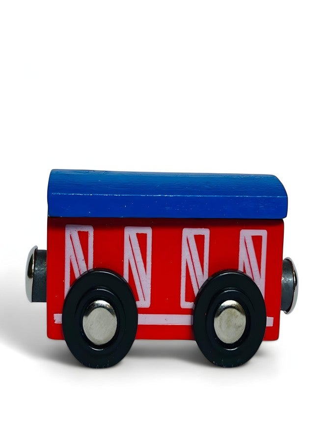 MarvelStore Wooden Magnetic Train Set, 4 Pieces,Educational Toy for Boys and Girls. Skill-Building Magnetic Wooden Trains | Deluxe Railway Set for Toddlers Kids Boys and Girls(Magnetic Train Style-11) - Image 4