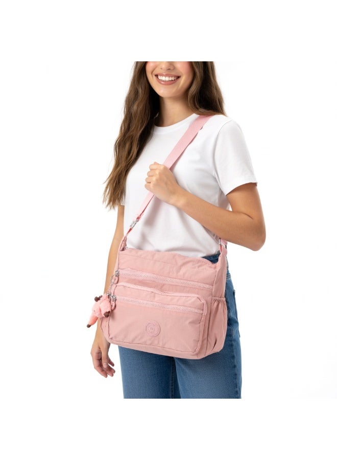 Crossland Women’s Multi-Pocket Waterproof Crossbody Bag – Lightweight Casual Travel Messenger Shoulder Handbag - Image 2