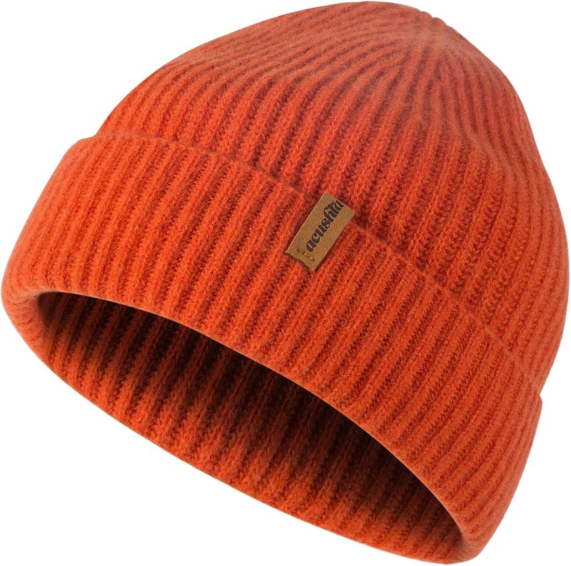ACUSHLA 100% Merino Wool Beanie for Men & Women Oversize Winter Hat Unisex Knit Watch Cap for Cold Weather - Image 1