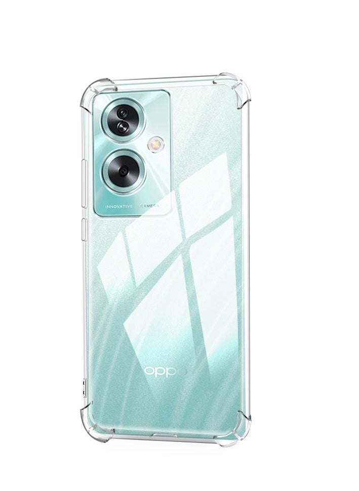 Generic - 2 in 1 OPPO A79 5G / OnePlus Nord N30 SE 5G Phone Case Cover & Screen Protector - Shockproof Clear Slim TPU Protective Phone Cover & Full Coverage Delicate Touch Tempered Glass Screen Protector for OnePlus Nord N30 SE 5G - Image 1