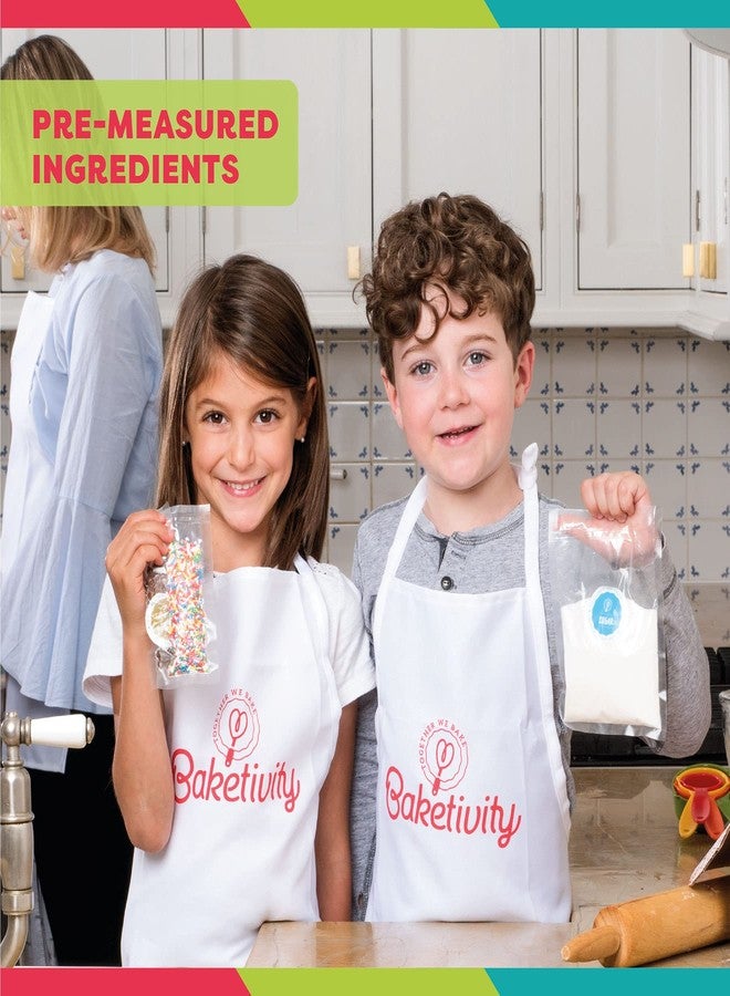 BAKETIVITY Kids Baking DIY Activity Kit Bake Delicious Yum&m Jumbo Cookies- Real Fun Little Junior Chef Essential Kitchen Lessons Includes Pre Measured Ingredients - Image 5