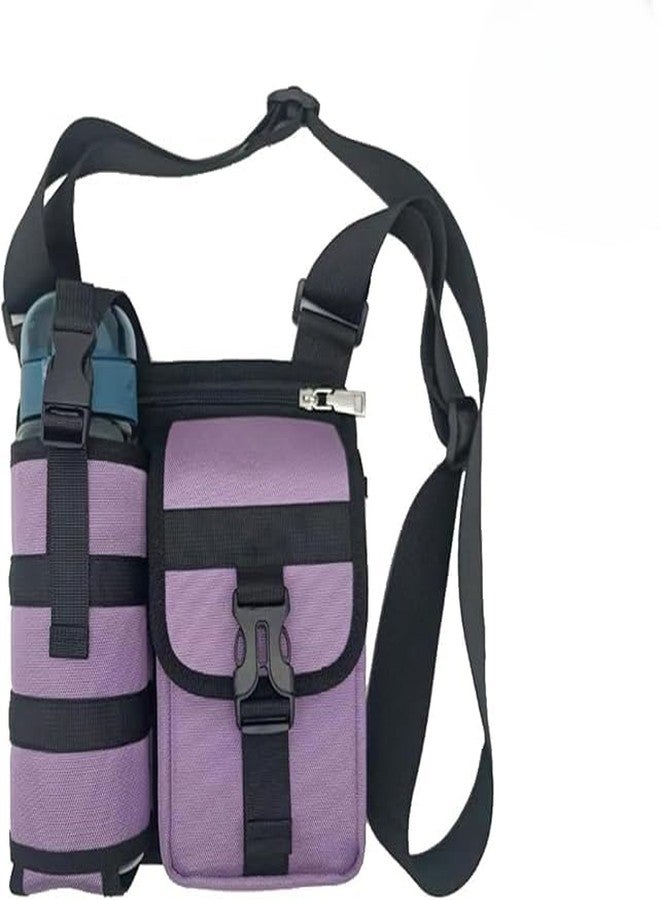 Wisik enterprise Shoulder Bags with Bottle Holder, Water Bottle Pouch with Crossbody Shoulder Strap Water Bottle Carrying Bag for Running, Gym, Travel, Camping (1 pcs) - Image 1