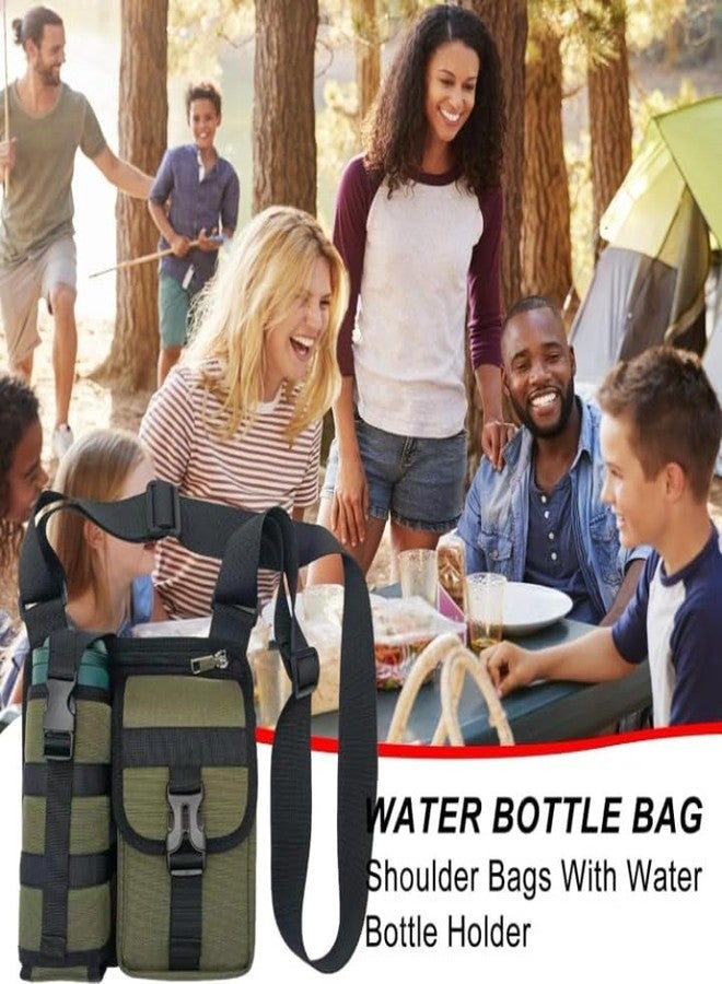 Wisik enterprise Shoulder Bags with Bottle Holder, Water Bottle Pouch with Crossbody Shoulder Strap Water Bottle Carrying Bag for Running, Gym, Travel, Camping (1 pcs) - Image 5