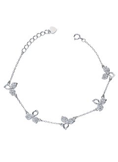 Sterling Silver 925 Flowers Bracelet - FKJBRLSLU1020