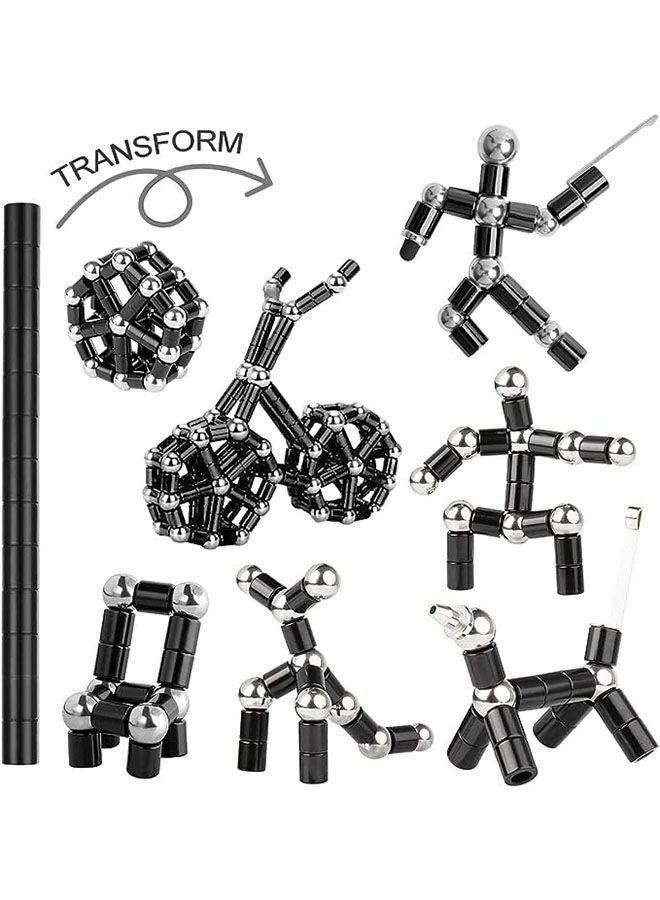 Magnetic Pen,Magnet Ballpoint Pen,Eliminate Pressure Fidget Toy Gift,Multifunctional Decompression Magnet Writing Toy Pen,Best Gift For Friends (Black) - Image 2