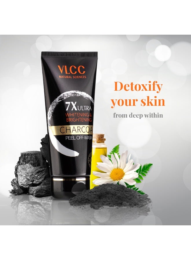 VLCC VL 7X Ultra Whitening & Brightening Charcoal Peel Off Mask - Image 2
