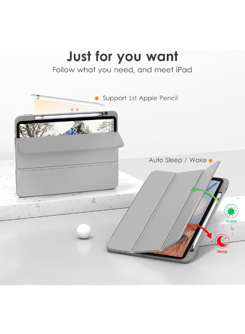 Rock Pow Case for iPad (A16) 11th 11 inch 2025 Gen iPad 11 Case/Case For iPad 10th Gen Case 2022 iPad 10 Case Trifold Stand Clear Transparent Shell Back with Pencil Holder Smart Cover for 11" iPad 11th 2025/10.9"iPad 10th Gen 2022 - Image 5