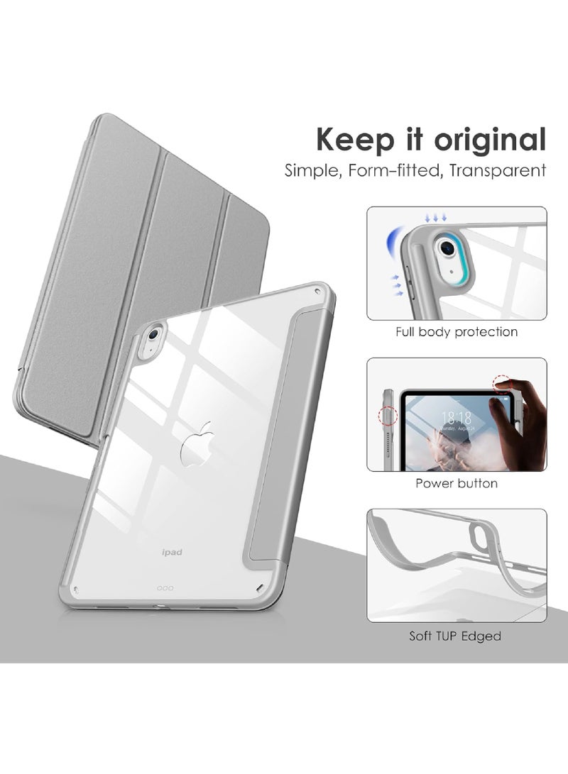 Rock Pow Case for iPad (A16) 11th 11 inch 2025 Gen iPad 11 Case/Case For iPad 10th Gen Case 2022 iPad 10 Case Trifold Stand Clear Transparent Shell Back with Pencil Holder Smart Cover for 11" iPad 11th 2025/10.9"iPad 10th Gen 2022 - Image 3