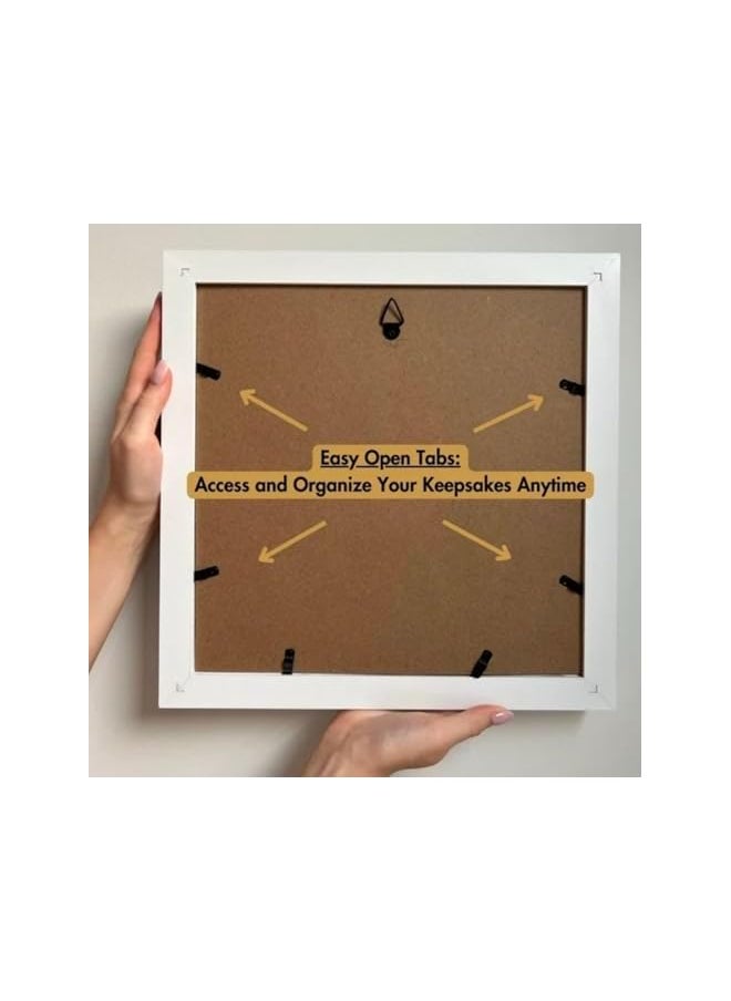 The Bros - 2024 Adventure Archive Box: Wooden Ticket Holder with Top Loading Display Case, Featuring a Top Slot, Travel Map World Memento Frame for Airplane, Train, and Concert Tickets (8''*8'') - Image 1