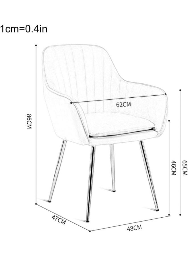Poppins HOME Dining Chair Modern Gold Metal Legs Ergonomic Seat - Image 3