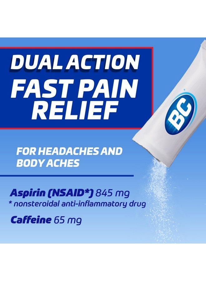 BC Powder Pain Reliever, Cherry Flavor Aspirin Dissolve Packs, 24 Count Powder Packets (2 Pack) - Image 2