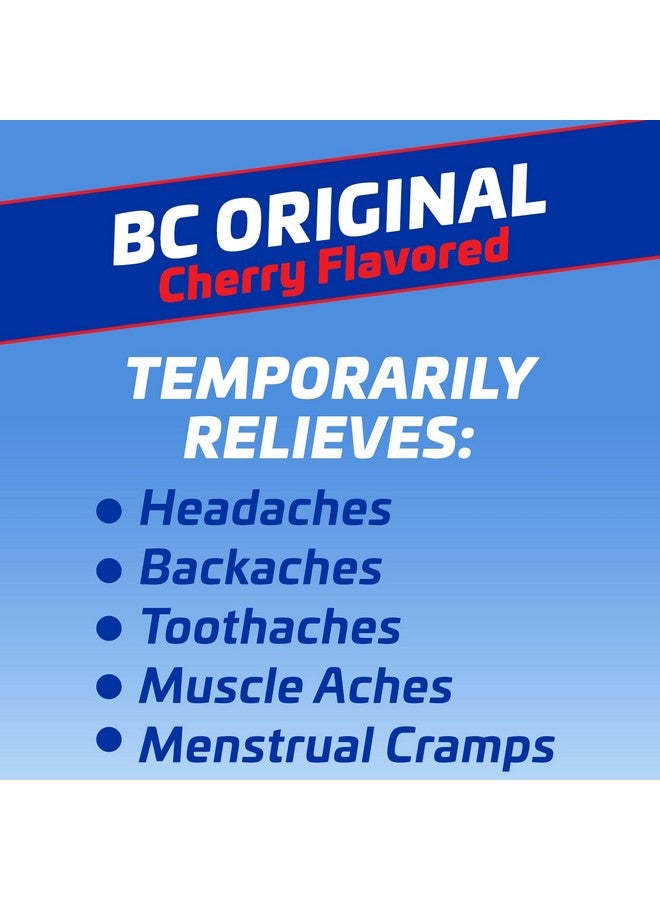 BC Powder Pain Reliever, Cherry Flavor Aspirin Dissolve Packs, 24 Count Powder Packets (2 Pack) - Image 3