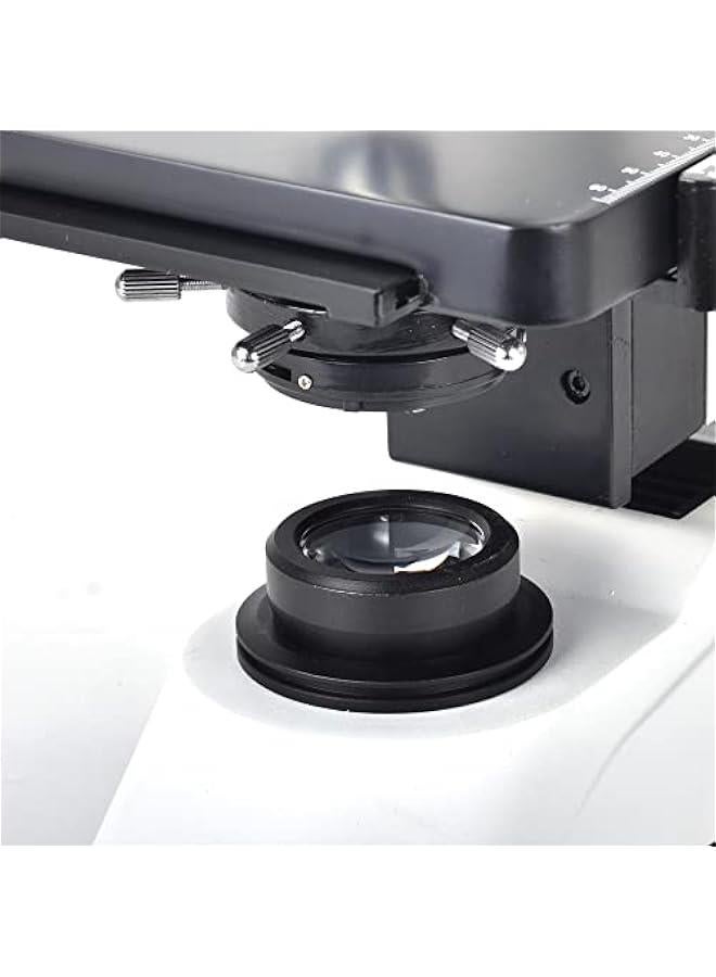 Arabest Compound Trinocular Microscope 40X -1600X Biological Microscope Lab Microscope WF10X/ WF16X Wild Angle Eyepiece Lens Machanical XY Stage Achromatic Objectives 4X 10X 20X 100X - Image 5