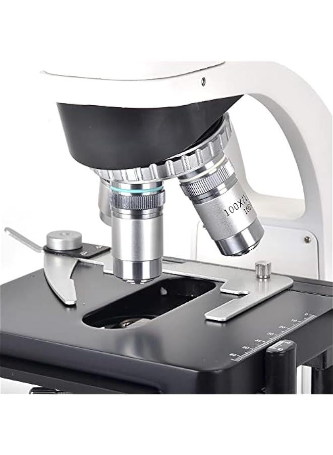 Arabest Compound Trinocular Microscope 40X -1600X Biological Microscope Lab Microscope WF10X/ WF16X Wild Angle Eyepiece Lens Machanical XY Stage Achromatic Objectives 4X 10X 20X 100X - Image 4