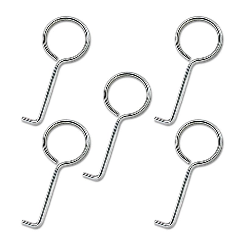 EUSTREER Drain Key Lifting Hooks - 5 Pack 304 Stainless Steel Drain Grate Puller Lift Out Key For Easy Shower Drain Cleaning  Silver - Image 1