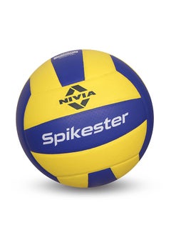 Nivia Spikester Encounter 494 Volleyball | Size: 4 | Material - Polypropylene |18 Panels | for Indoor-Outdoor All Surfaces | Training Ball | Machine Stitched  - Image 1
