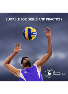 Nivia Spikester Encounter 494 Volleyball | Size: 4 | Material - Polypropylene |18 Panels | for Indoor-Outdoor All Surfaces | Training Ball | Machine Stitched  - Image 4