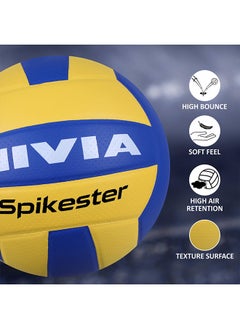 Nivia Spikester Encounter 494 Volleyball | Size: 4 | Material - Polypropylene |18 Panels | for Indoor-Outdoor All Surfaces | Training Ball | Machine Stitched  - Image 3