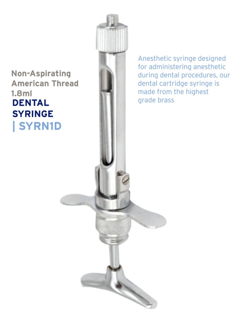 Dental Syringe non-aspirating 1.8ml with european/american thread