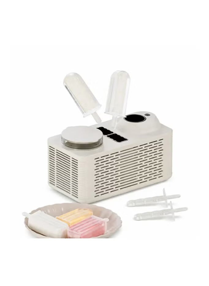 Portable Mini Ice Pop Maker Machine – Fast Freezing Desktop Popsicle & Ice Cream Maker | DIY Frozen Treat Maker with Dual Popsicle Molds, AC Adapter & Car Power Cord | Compact Home Ice Cream Machine for Kids & Adults - Image 1