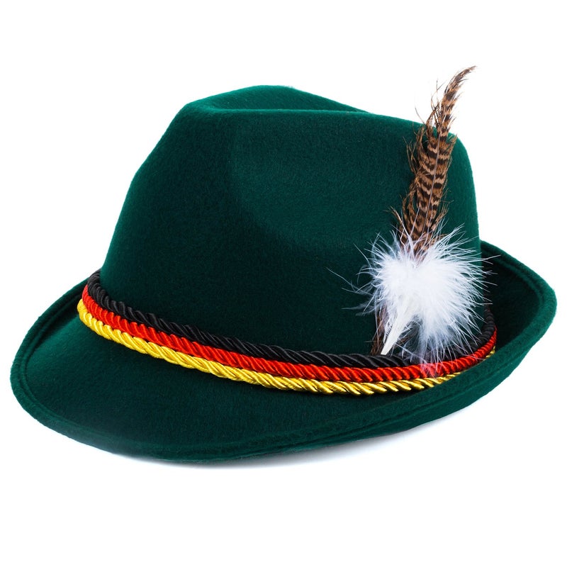 Tigerdoe Oktoberfest Hats (2-Pack) â€“ Bavarian Alpine Hats with Feather for Adults & Teens â€“ Unisex German Costume for Oktoberfest, Halloween, Beer Festivals & Parties - Image 2