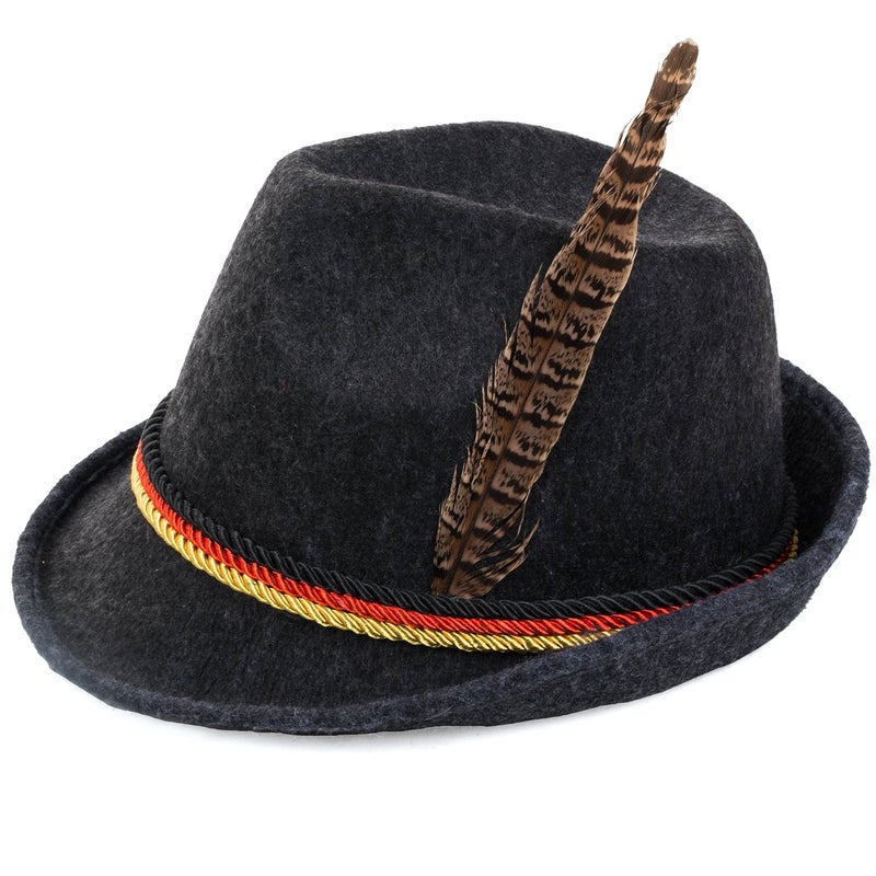 Tigerdoe Oktoberfest Hats (2-Pack) â€“ Bavarian Alpine Hats with Feather for Adults & Teens â€“ Unisex German Costume for Oktoberfest, Halloween, Beer Festivals & Parties - Image 3