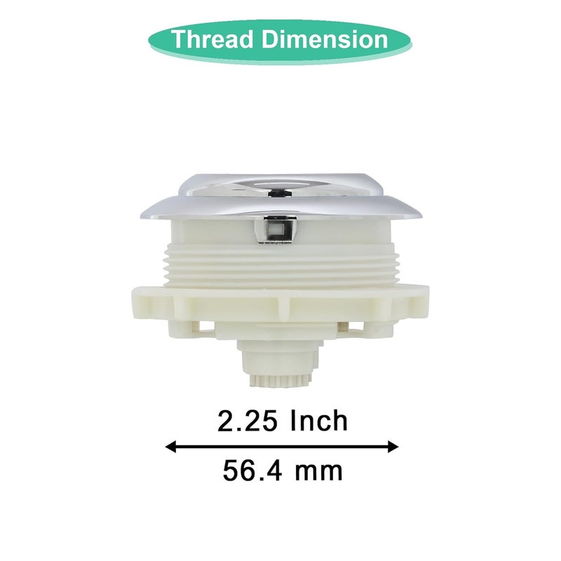 Prem's صمام دفع مزدوج من بريم - 56.4 مم - بديل زر تدفق خزان المرحاض، صمام دفع موفر للمياه - Image 4