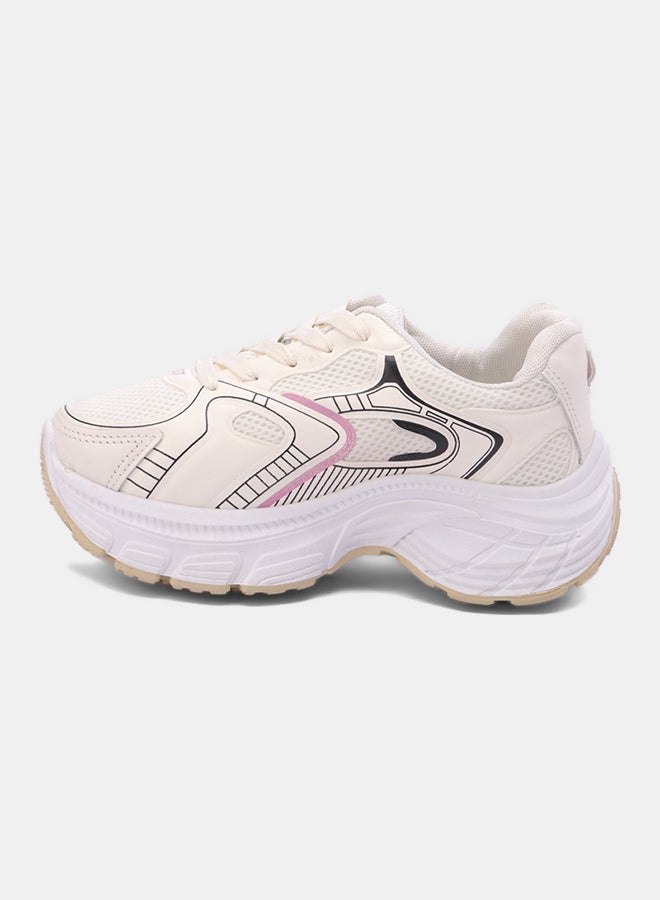 Leather Fashionable Low Top Sneakers - Image 3