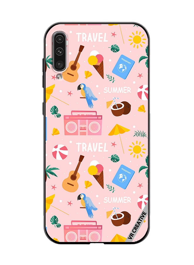 VR CREATIVE غطاء حماية واقٍ لهاتف سامسونج جالاكسي A70/A70s بتصميم نمط موسم الصيف متعدد الألوان - Image 1