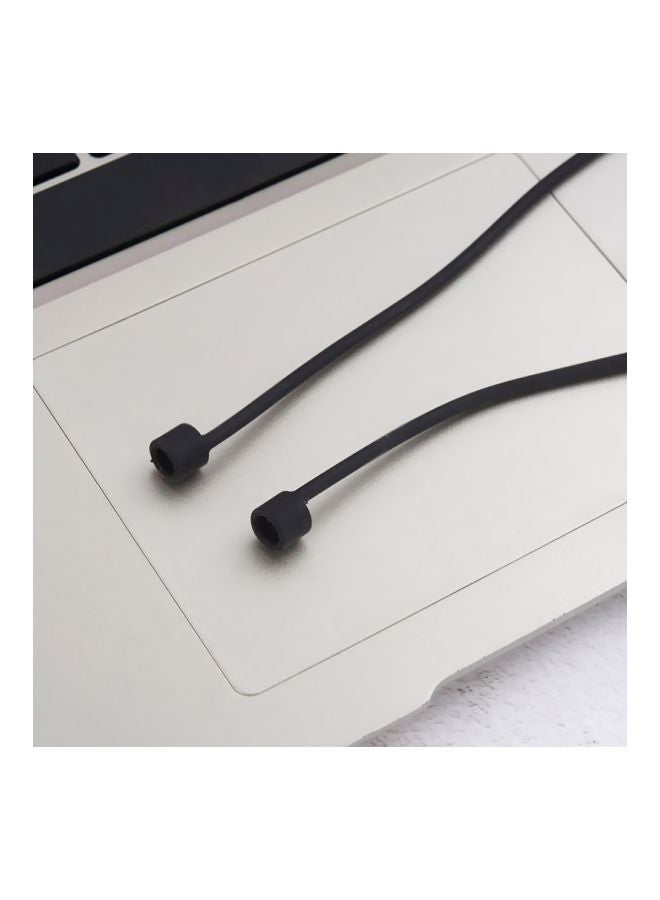 Anti-lost Silicone Strap For Apple AirPods Black - Image 3